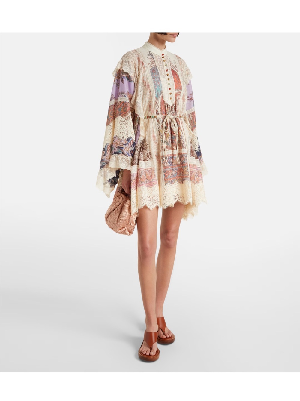 Zimmermann Rhiannon Billow Mini Dress Designer Size 0 - Picture 6 of 9